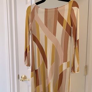 Missoni neutrals color block dress